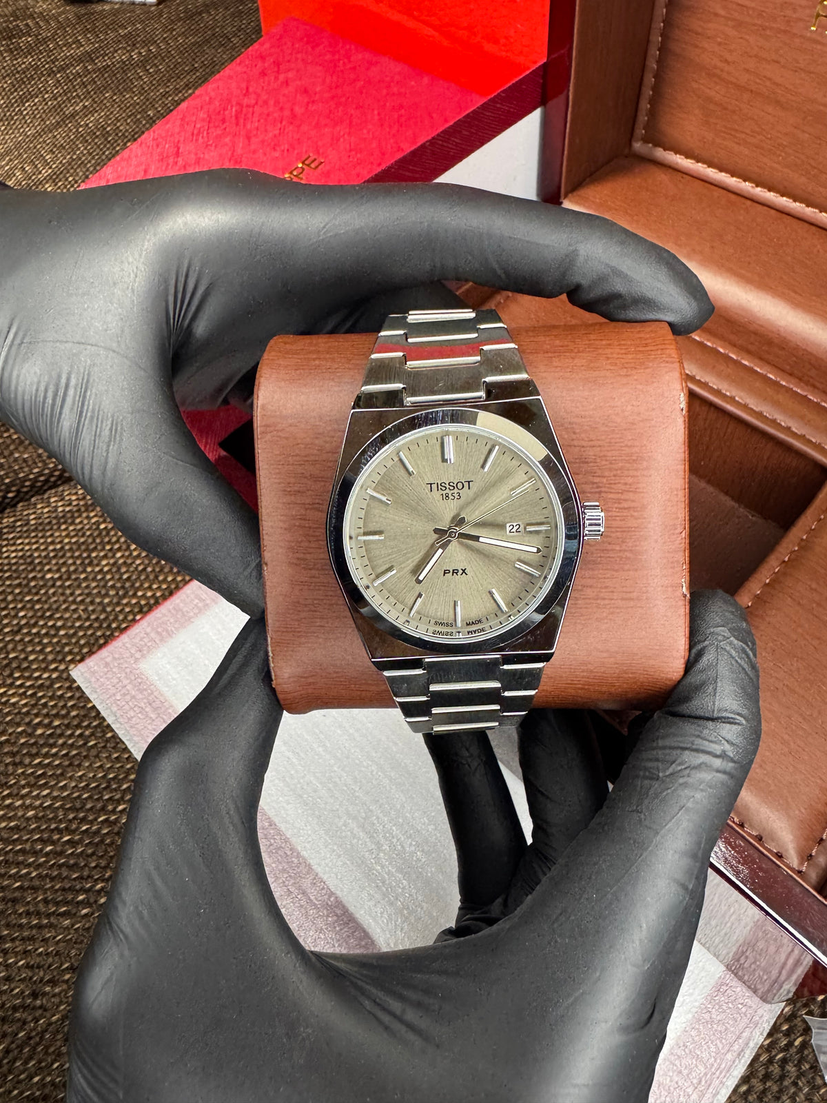 Tissot PRX semi automatic 1853 | Silver grey