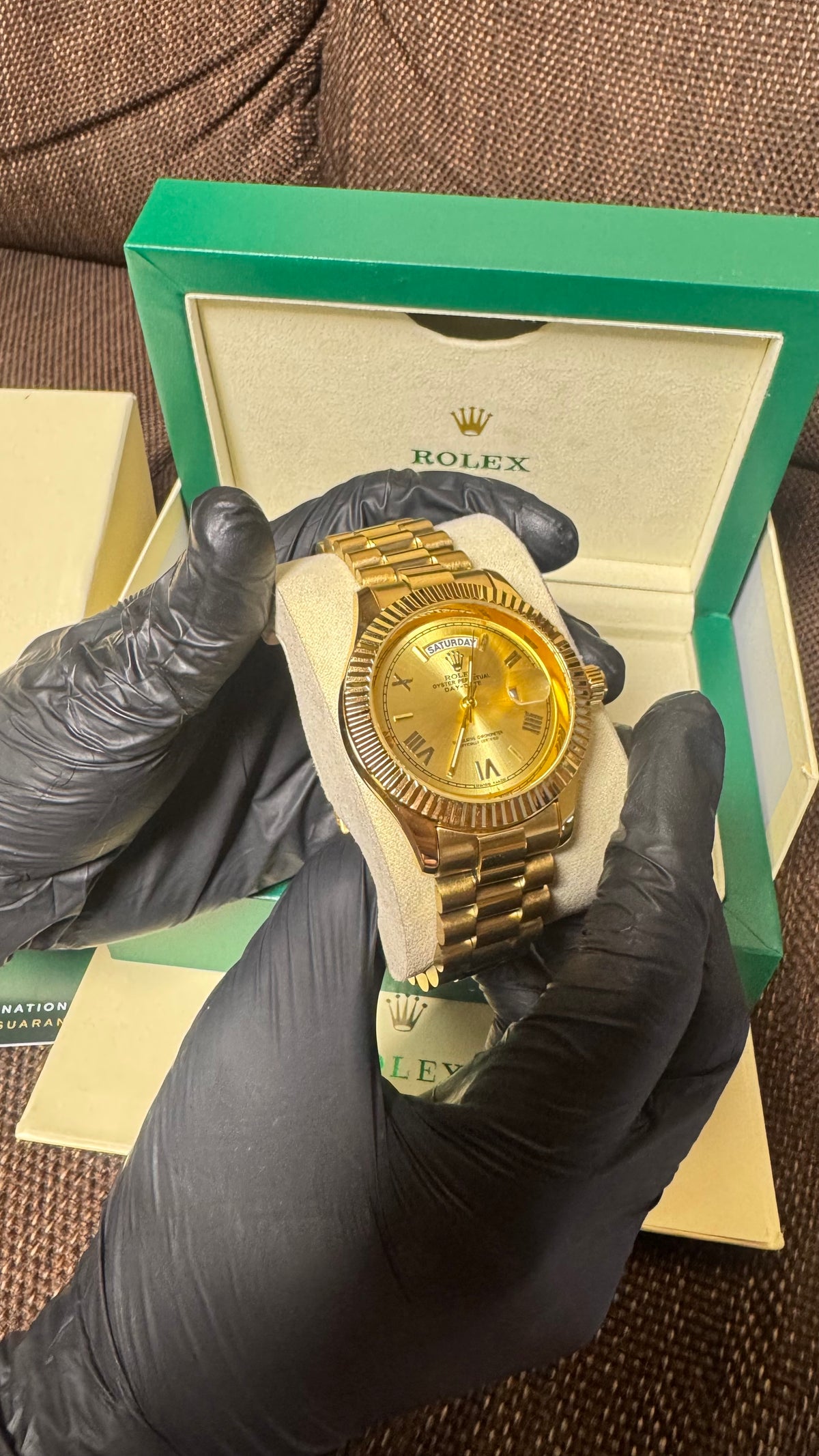 Rolex oyster perpetual | pure gold | high grade