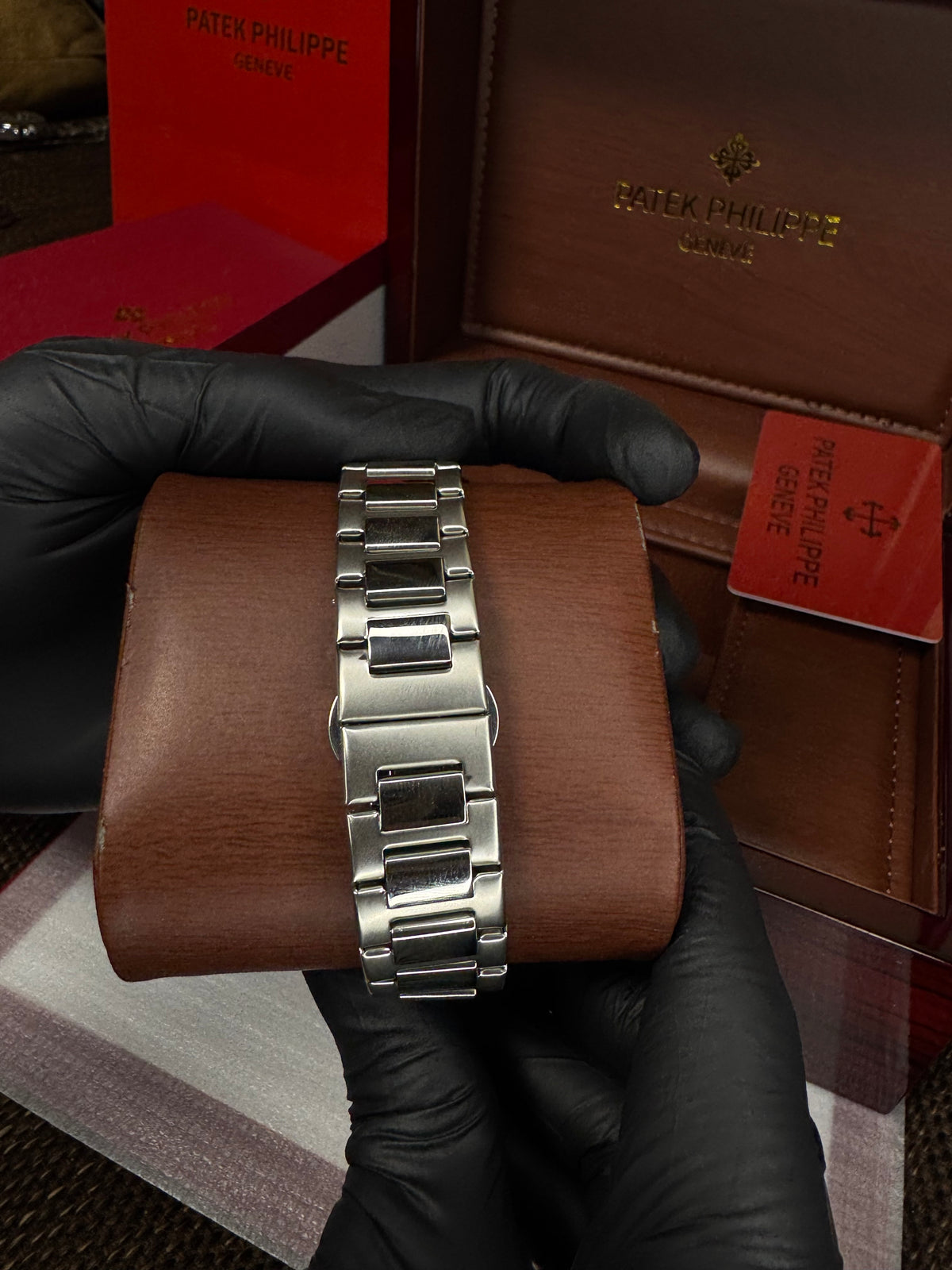 The patek philipe silver black