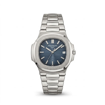 patek philipe silver dark blue
