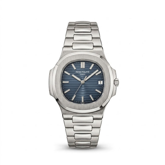 patek philipe silver dark blue