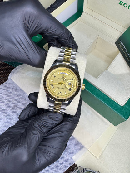 Rolex| Two-Tone Gold & Silver with roman Dia