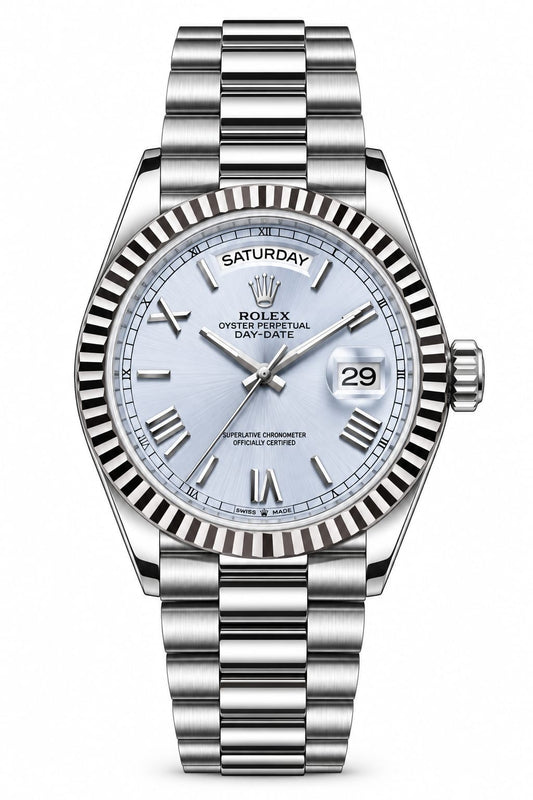 Rolex oyster perpetual  | silver tiffany | High grade
