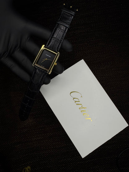 Cartier tank High grade| royal gold&black