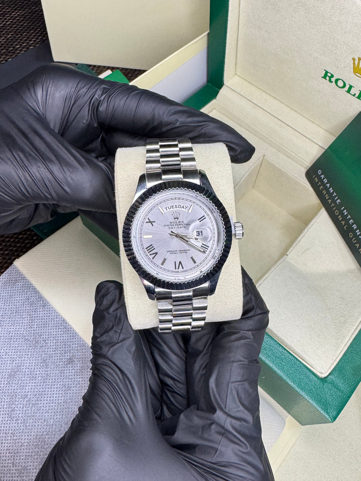 Rolex grey | roman dial