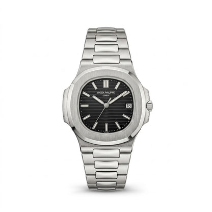 The patek philipe silver black