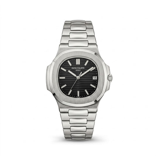 The patek philipe silver black