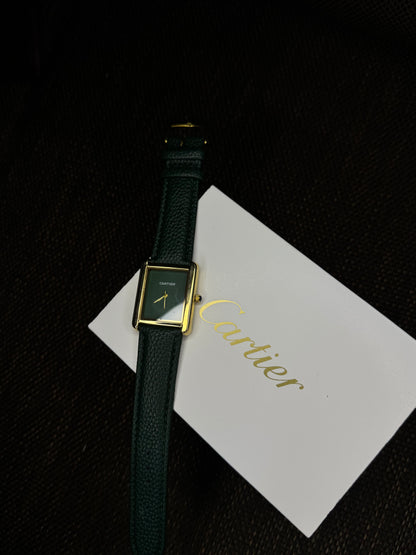 Cartier tank High grade | royal green gold