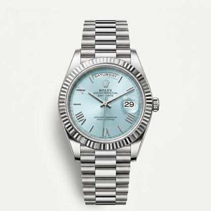 Rolex roman dial | silver tiffany
