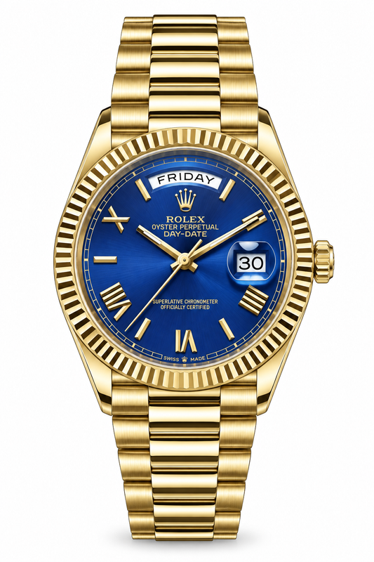 Rolex oyster perpetual 
| golden-royal blue | high grade