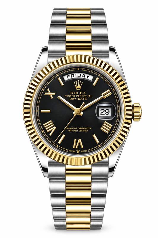 Rolex oyster perpetual 
| two tune silver gold |high grade